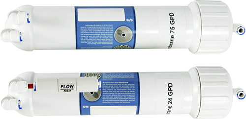 Austauschset 2 x Membrane 24/75 GPD inkl. Gehäuse und Zubehör